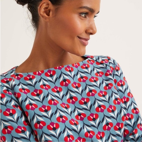 NEW Boden Violette flutter hem dress - Picture 2 of 8